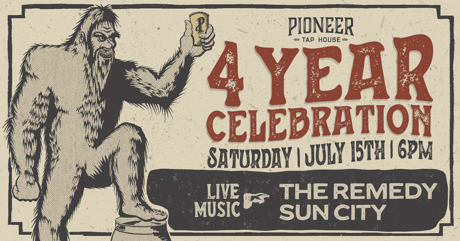 pioneer tap house 4 year anniversary celebration