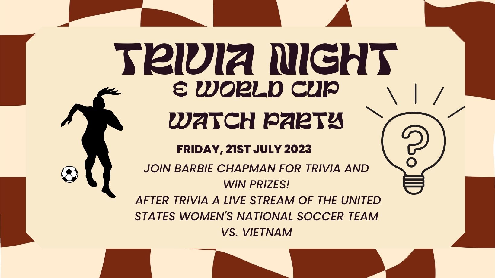 trivia night world cup watch party 10 mile