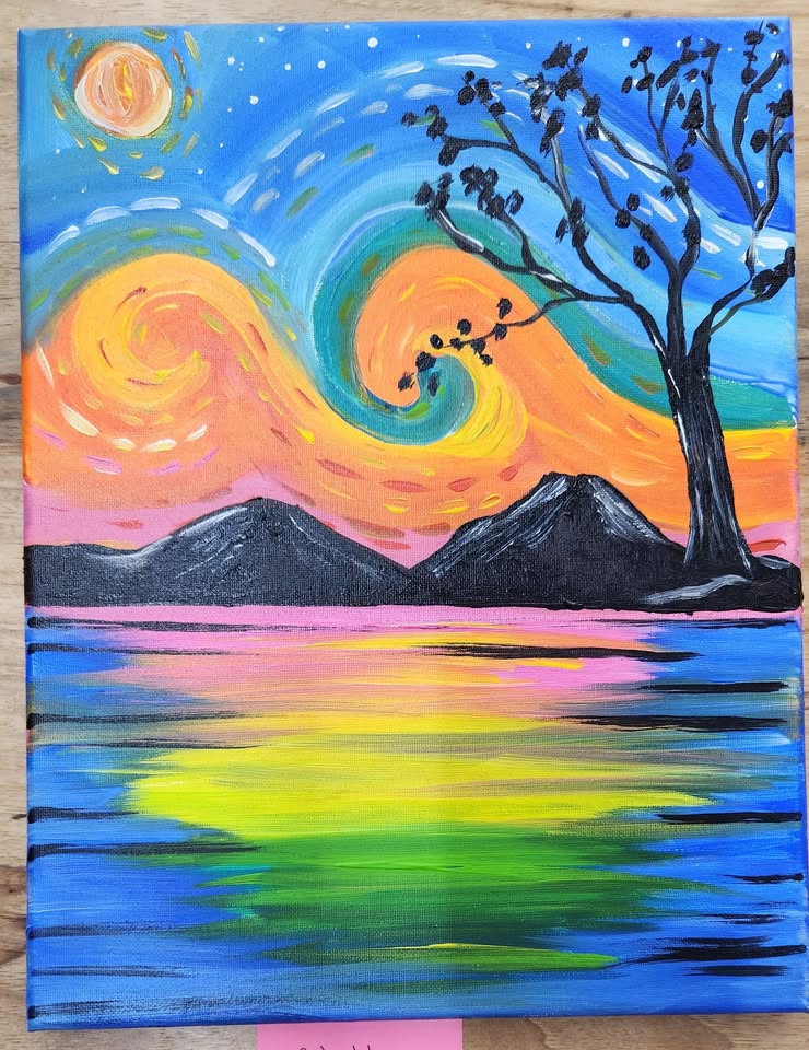 Adult Paint Party at Rocking Oak Woodworks