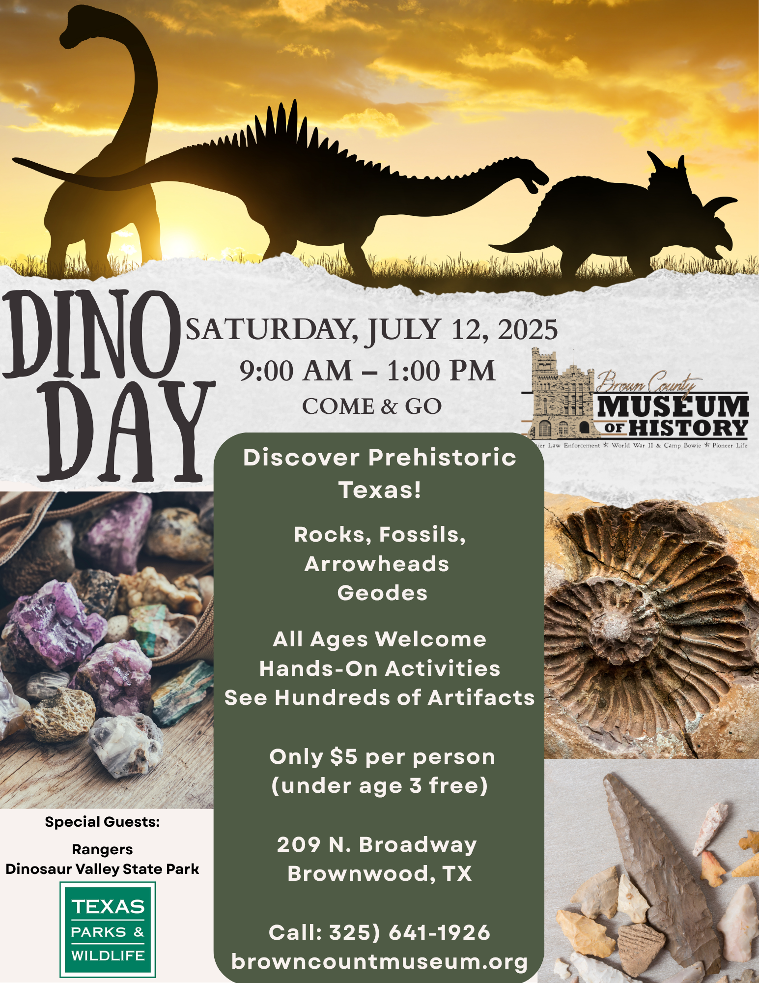 Dino Day at Brown County Museum of History