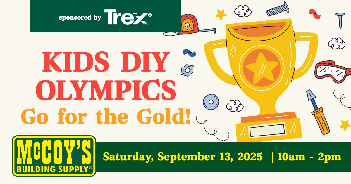Kids DIY Olympics at McCoy’s Building Supply