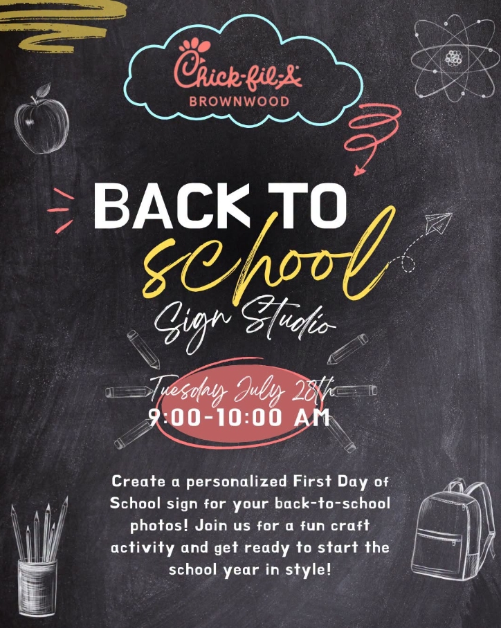 Back to School Sign Studio