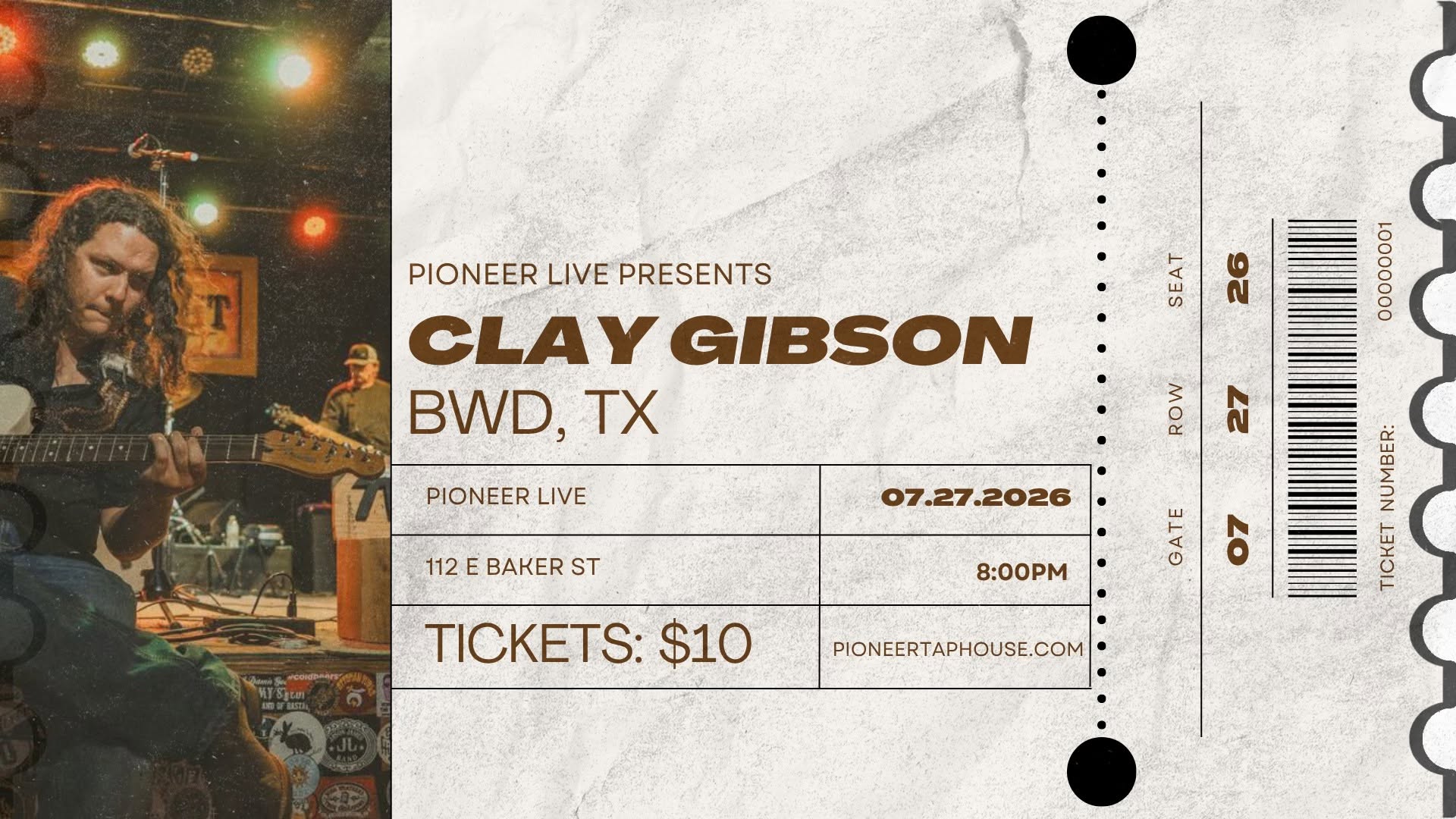 LIVE: Clay Gibson