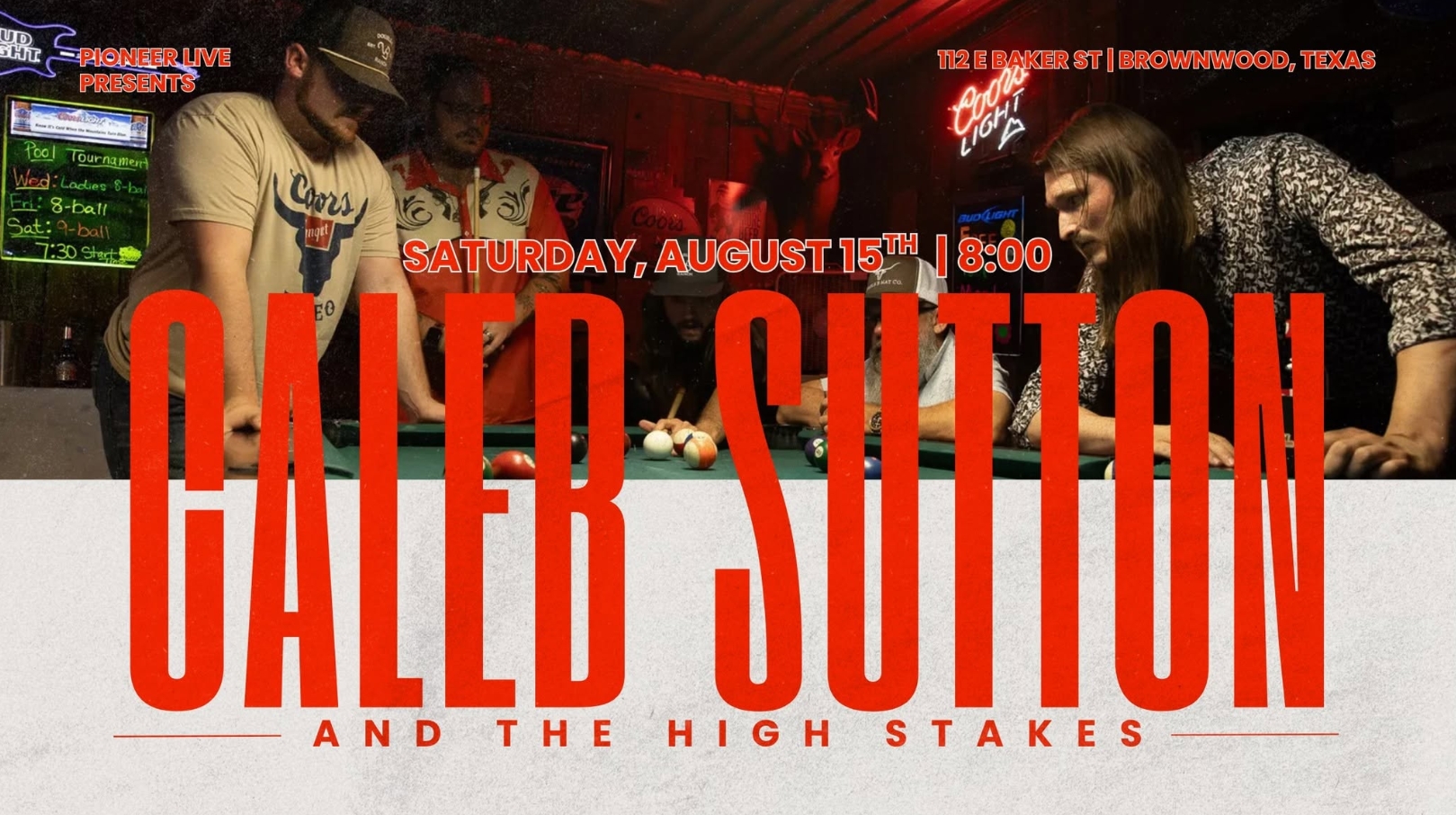 LIVE: Caleb Sutton & The High Stakes